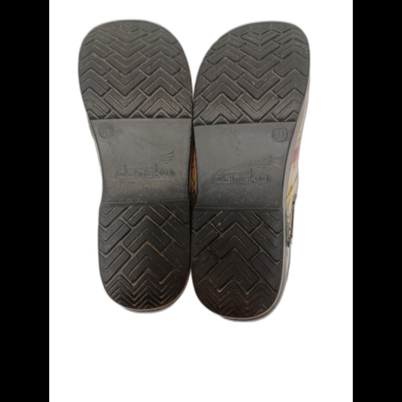Dansko Floral Leather Professional Nursing Clogs Women's Size 38/ US 7.5 - Picture 5 of 6